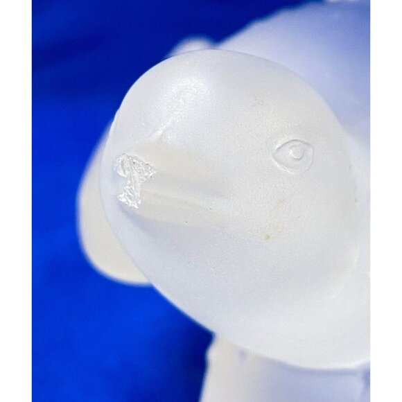 Estate Lalique Frosted Crystal Bird Paperweight! - Damaged! 121 - Picture 12 of 12
